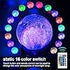 Himalayan Glow Kids Night Galaxy Lamp 5.9-inch 16 Colors LED 3D Star Moon Light with Wood Stand, Remote & Touch Control USB Rechargeable, White